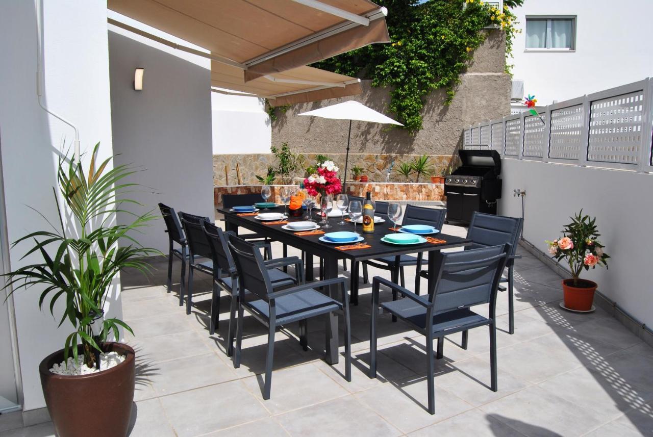 Big Villa Tauro With Private Heated Saltwater Pool & Jacuzzi & Bbq & Game Room & Arcade Games Mogán Kültér fotó